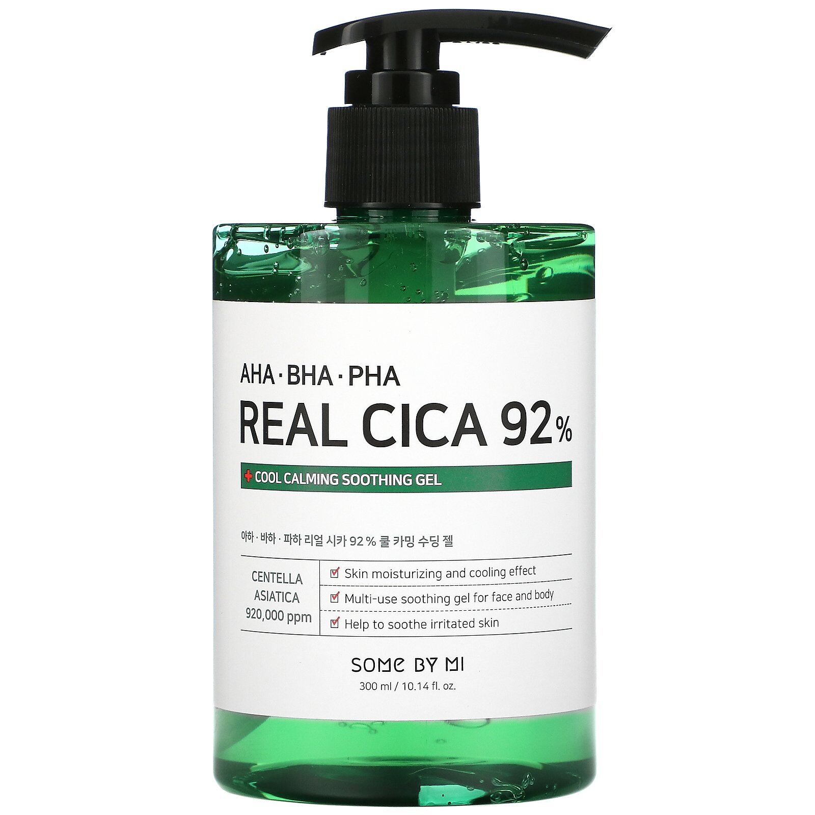 Успокаивающий гель AHA/BHA/PHA Real Cica 92% cool calming soothing gel\Some by mi