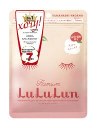 LuLuLun маска для лица увлажняющая и улучшающая цвет лица Персик/бетке арналған маска