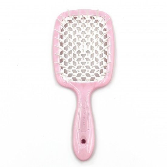 Janeke Hairbrush with soft tips с белыми щетинками (RSA-розовый)